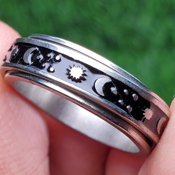 Jewelry - "5MM Stainless Steel Unisex Spinner Ring, AAAQL1021